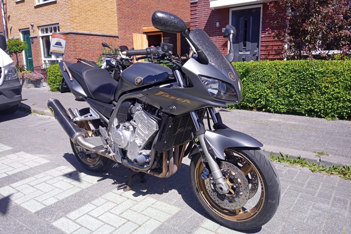 yamaha fzs1 fazer 1000cc metal gun grey / gold forged carbon fsb-dip.nl