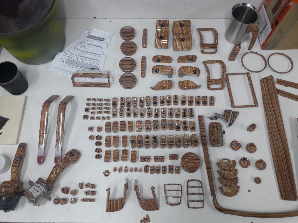 scania v8 hydrodipping wood