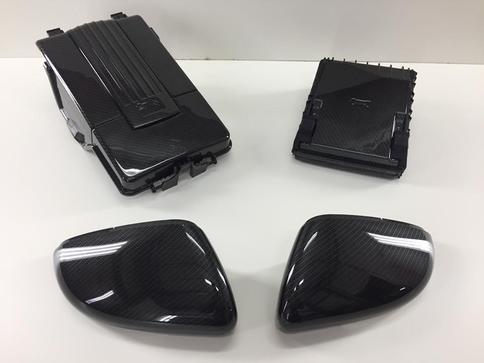 Golf 6 GTI carbon spiegels accukap hydrodip www.fsb-dip.nl