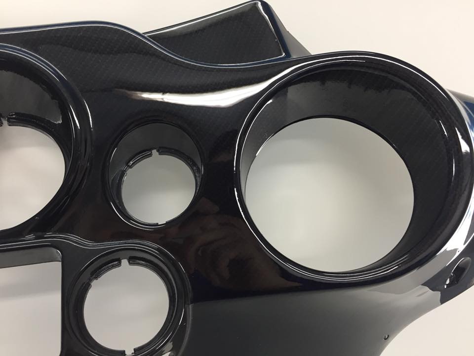 harley davidson dashboard panneel carbon hydrodip hydrodipping www.fsb-dip.nl