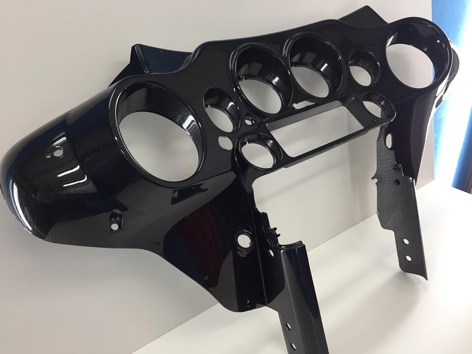 harley davidson dashboard panneel carbon hydrodip hydrodipping www.fsb-dip.nl