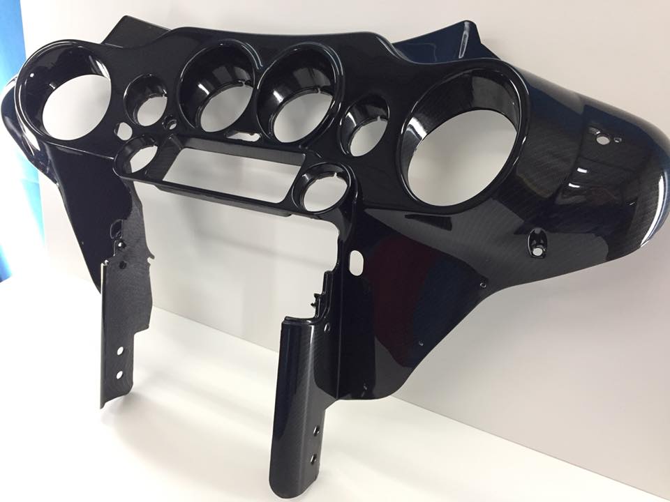 harley davidson dashboard panneel carbon hydrodip hydrodipping www.fsb-dip.nl