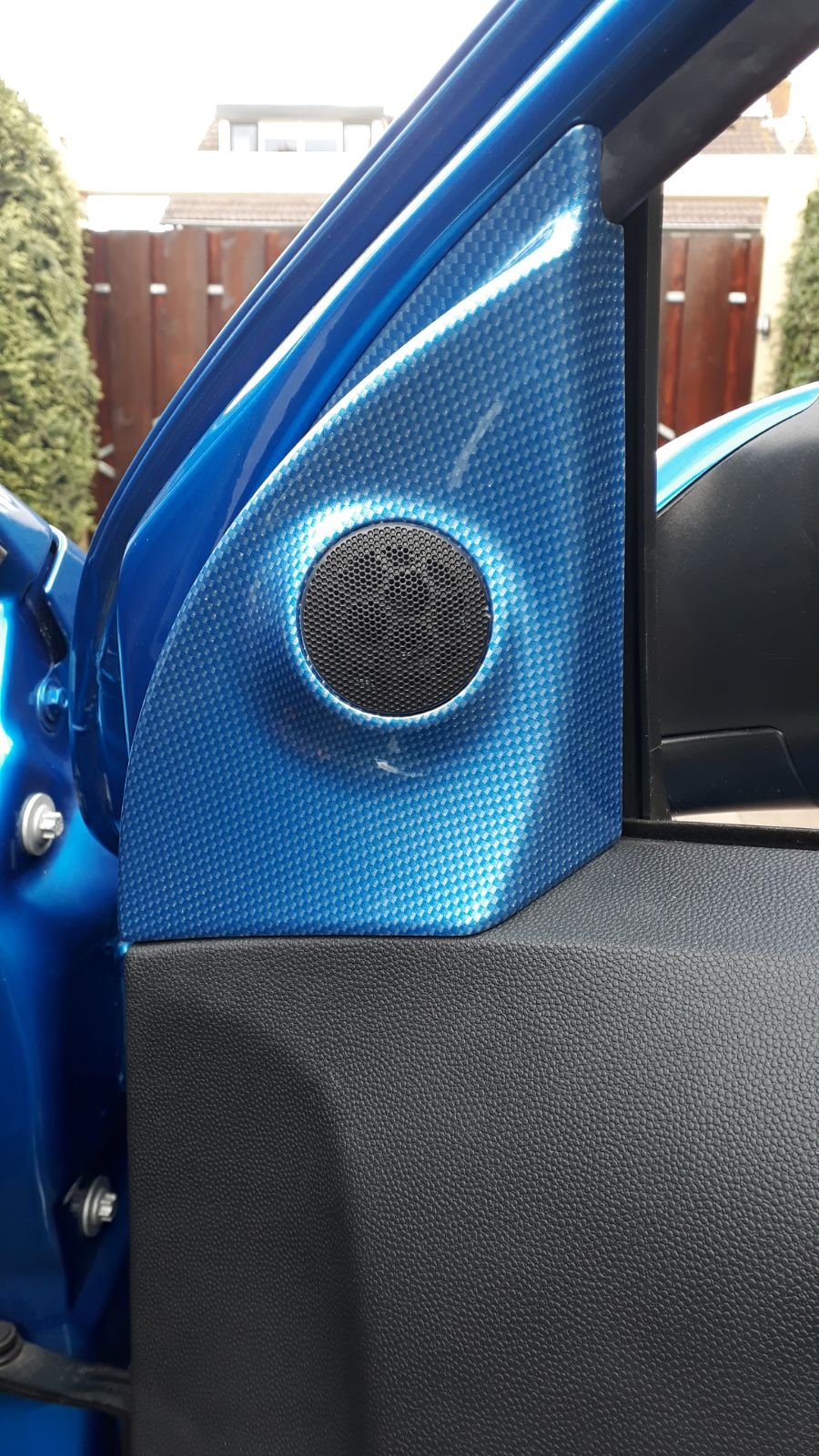 Opel astra opc blauw carbon hydrodip www.fsb-dip.nl hydrodipping