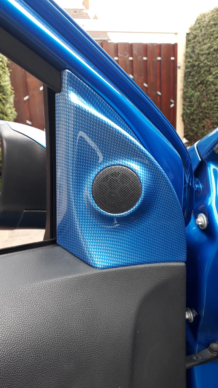 Opel astra opc blauw carbon hydrodip www.fsb-dip.nl hydrodipping