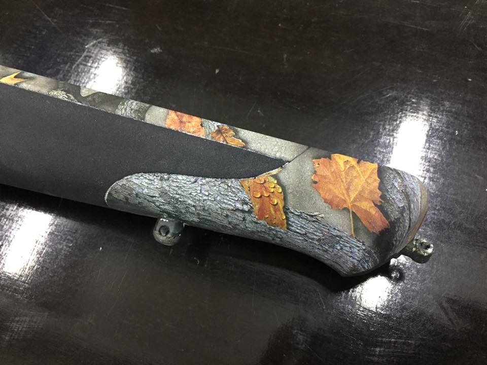 Kolf jachtgeweer real three camo print hydrodip www.fsb-dip.nl
