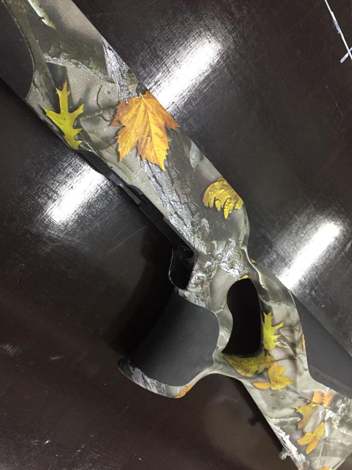 Kolf jachtgeweer real three camo print hydrodip www.fsb-dip.nl