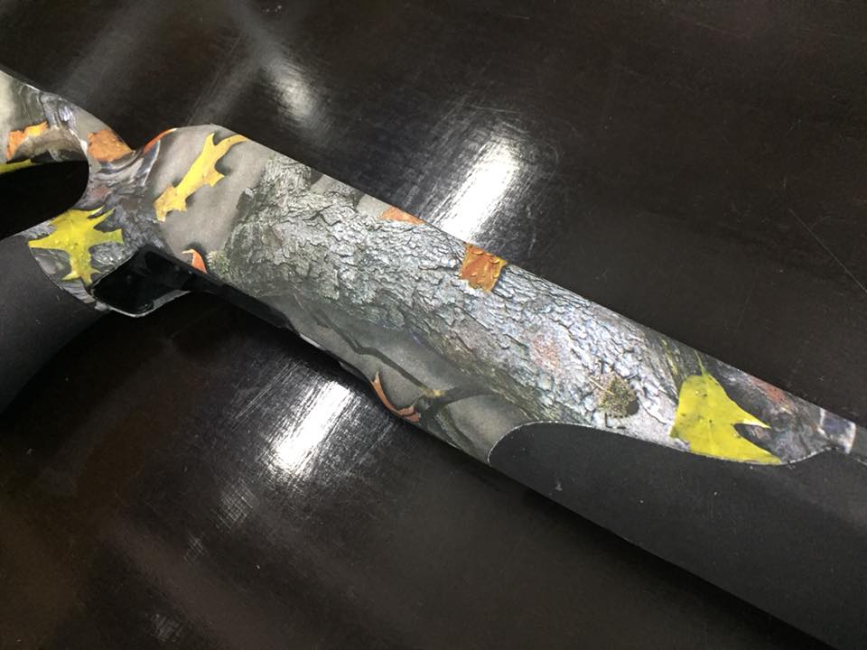 Kolf jachtgeweer real three camo print hydrodip www.fsb-dip.nl