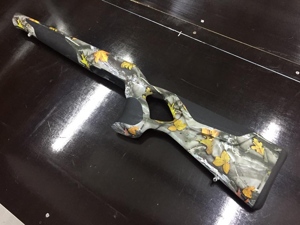 Kolf jachtgeweer real three camo print hydrodip www.fsb-dip.nl