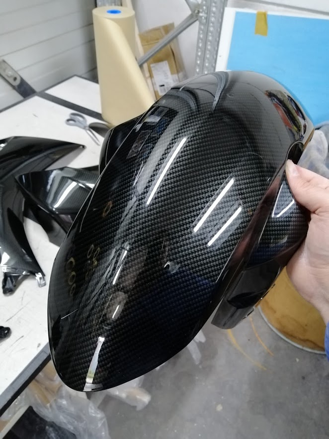 suzuki gsxr1000 carbon fiber hydrodip candy red