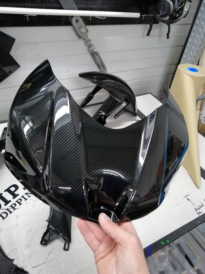 suzuki gsxr1000 carbon fiber hydrodip candy red