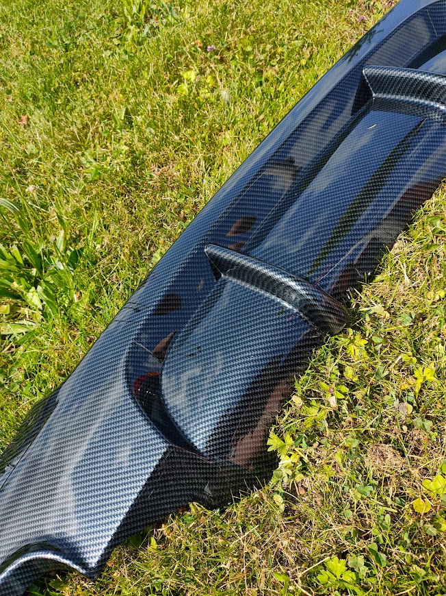 bmw e90 achterbumper diffuser carbon hydrodip fsb-dip.nl