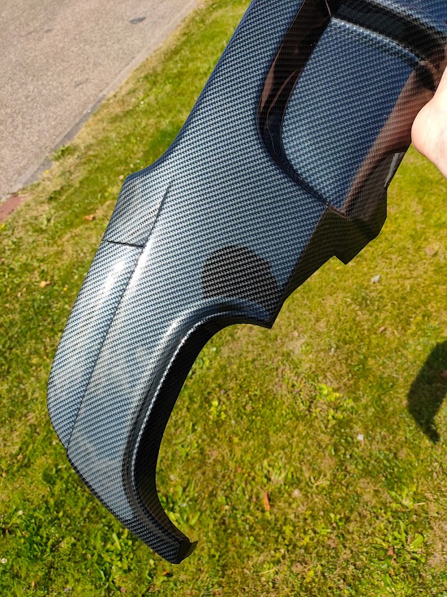 bmw e90 achterbumper diffuser carbon hydrodip fsb-dip.nl